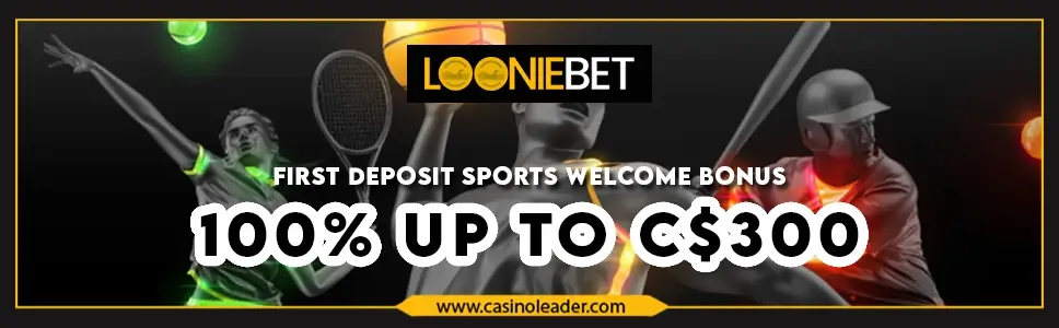 LoonieBet Casino 100% First Deposit Sports Welcome Bonus