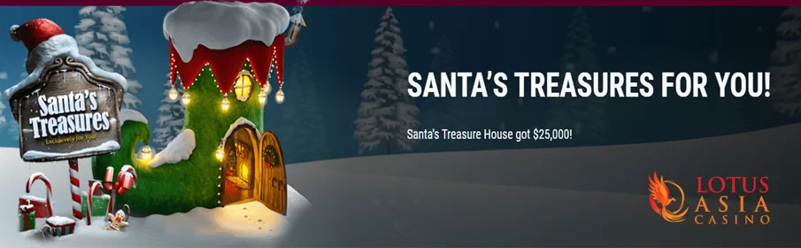 the Santa’s Treasures at Lotus Asia Casino