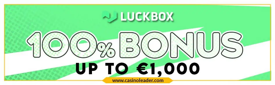 Luckbox Casino 100% up to €1,000 Welcome Bonus
