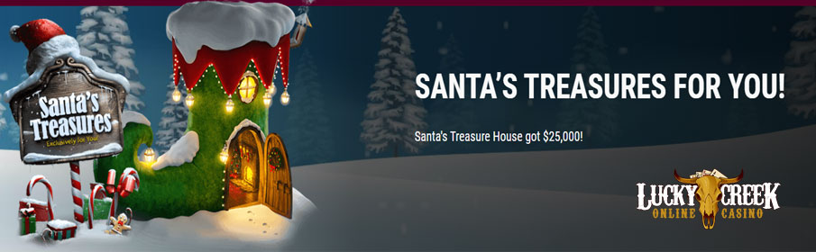 the Santa’s Treasures at Lucky Creek Casino this Christmas