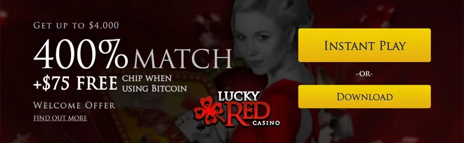 Lucky red Casino Welcome Bonus