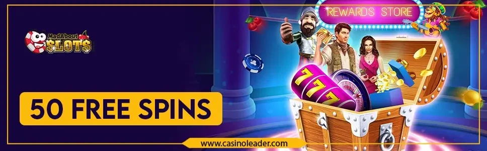 Mad About Slots Casino 50 Free Spins Bonus on Starburst