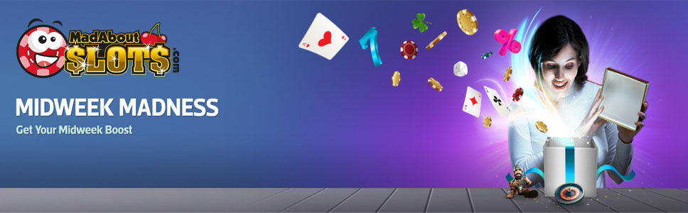 Mad About Slots Casino Midweek Madness Personalized Offers