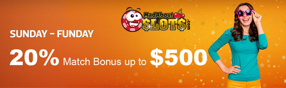 Mad About Slots Casino Sunday Funday Promotion