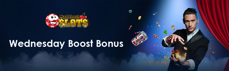 Mad About Slots Casino Wednesday Boost Offer