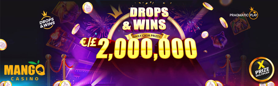 Mango Casino Drops & Win Offer - €2,000,000 Prize Pool