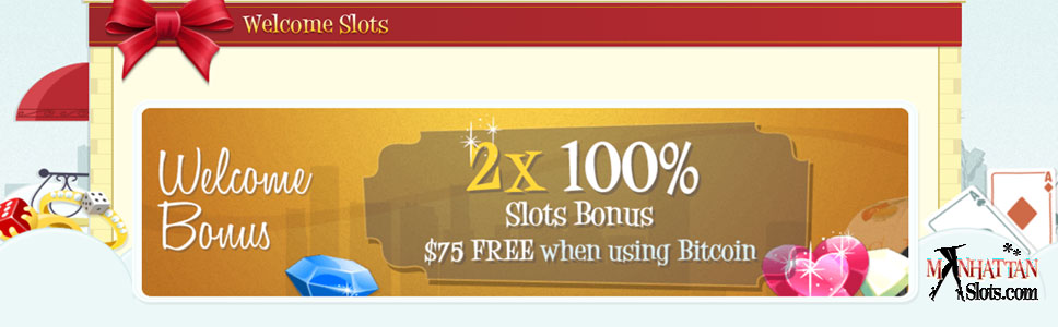Manhattan Slots Casino $747 Welcome Bonus & $75 Free Chip