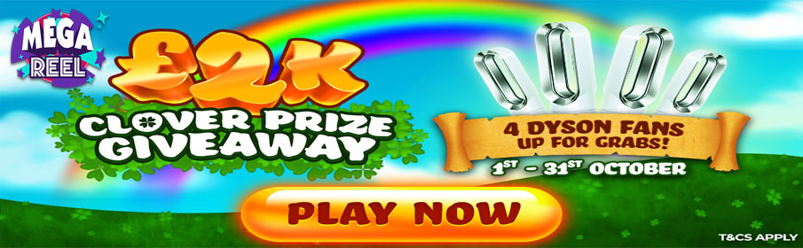 Mega Reel Casino Clover Prize Giveaway Bonus