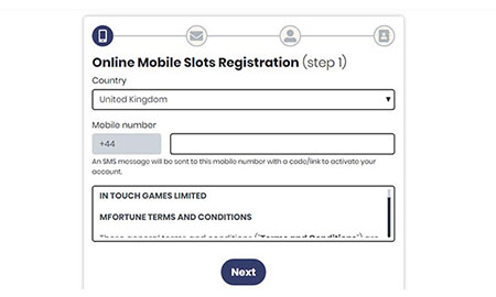 mFortune casino Registration