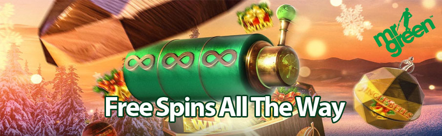 Mr Green Casino Free Spins All the Way Christmas Promotion