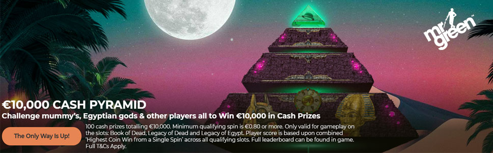 Mr Green Casino Cash Pyramid Promotions