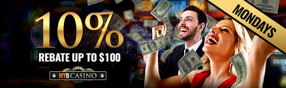 MYB Casino Weekly Bonus – 10% Rebate up to $100
