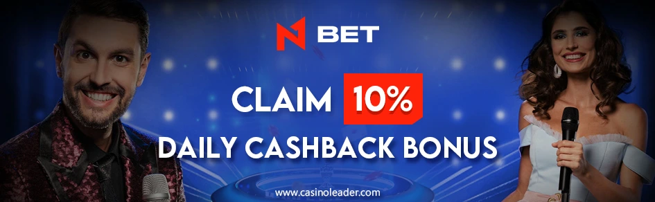 N1Bet Casino 10% Daily Cashback Bonus on Live Games