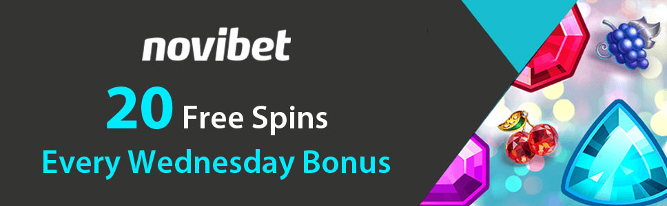 Novibet Casino 20 Free Spins Bonus Every Wednesday