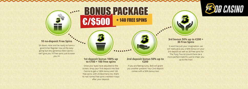 Bob Casino Bonus Package