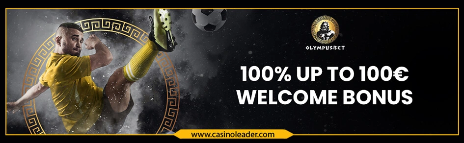 Olympus Bet Casino 100% Sports Welcome Bonus up to €100