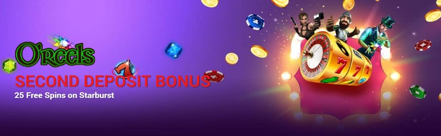OReels Casino Second Deposit Bonus 
