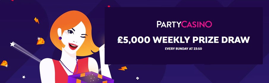 Party Casino Sunday Prize Draw 