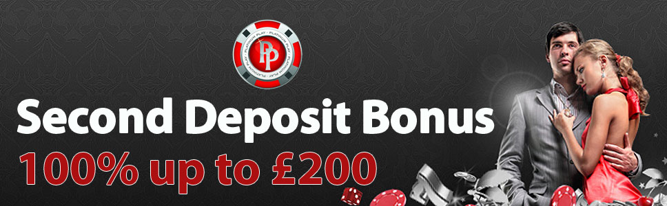 Platinum Play Casino Second Deposit 100% Match Bonus 