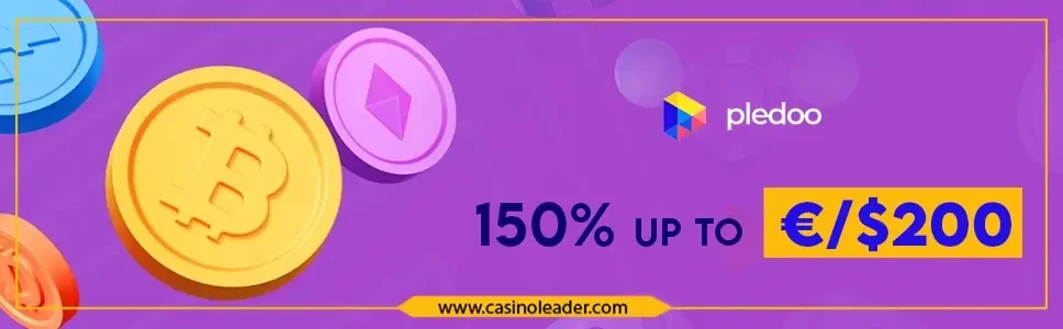 Pledoo Casino up to €/$200 Match Deposit Crypto Bonus Pledoo Casino up to €/$200 Match Deposit Crypto Bonus