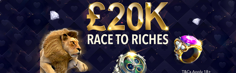 Claim your share of Cash Prize via the £20K Race to Riches offer at Regal Wins Casino