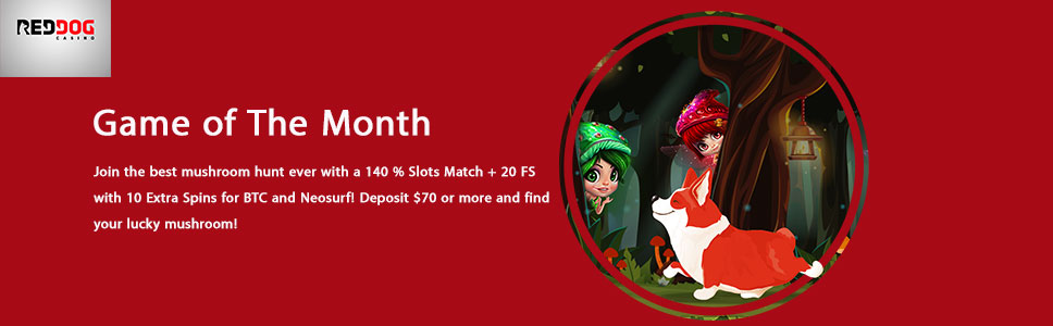 Red Dog Casino Game of the Month