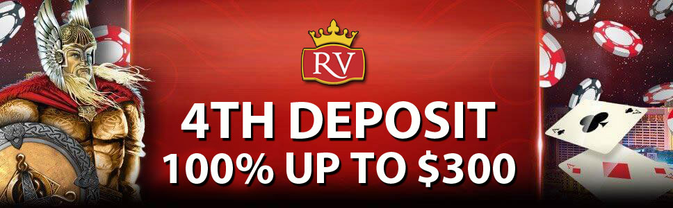 Royal Vegas Casino Fourth Deposit 100% Match Bonus 