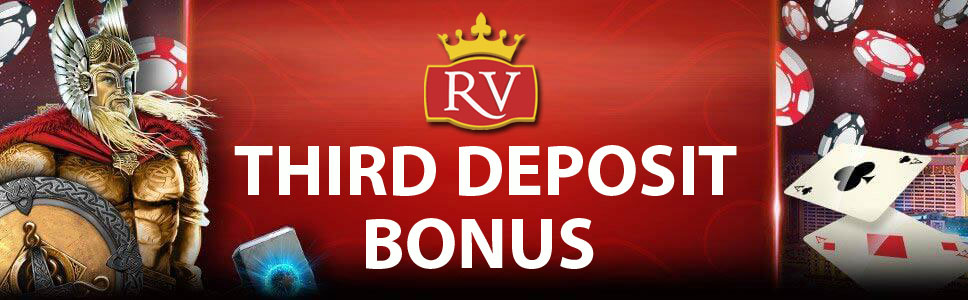 Royal Vegas Casino 100% Bonus up to $300 on Third Deposit