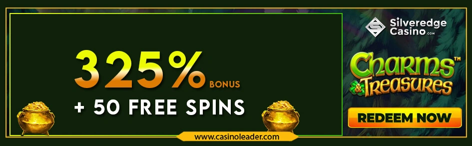 Silveredge Casino 325% Deposit Bonus + 50 Free Spins Code