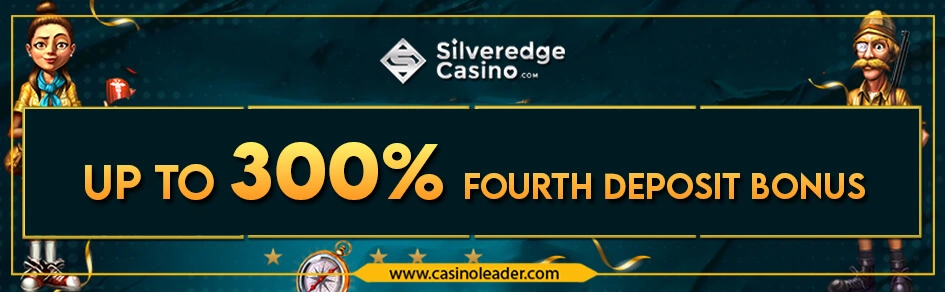Silveredge Casino up to 325% Fourth Deposit Bonus Code