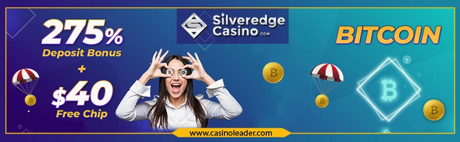 Silveredge Casino 275% Match Bonus + $40 Free Chip
