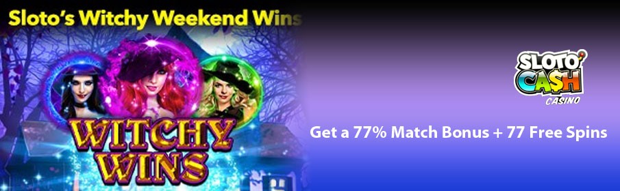 SlotoCash Casino - Get a 77% Match Bonus