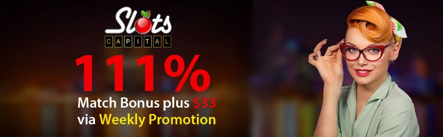 Slots Capital Casino Weekly offer 