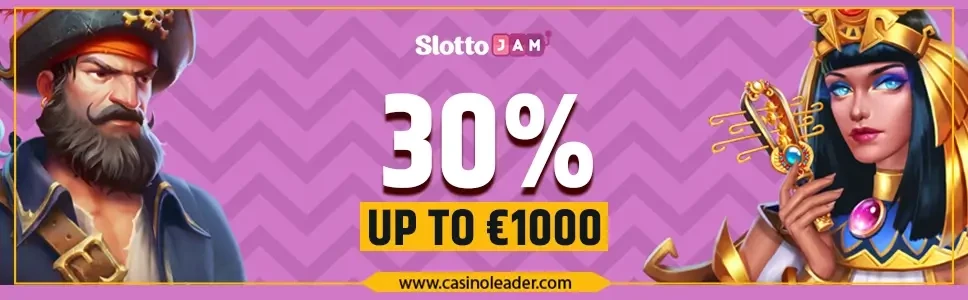 Slottojam Casino €1000 Match Deposit Bonus - Reload Offer