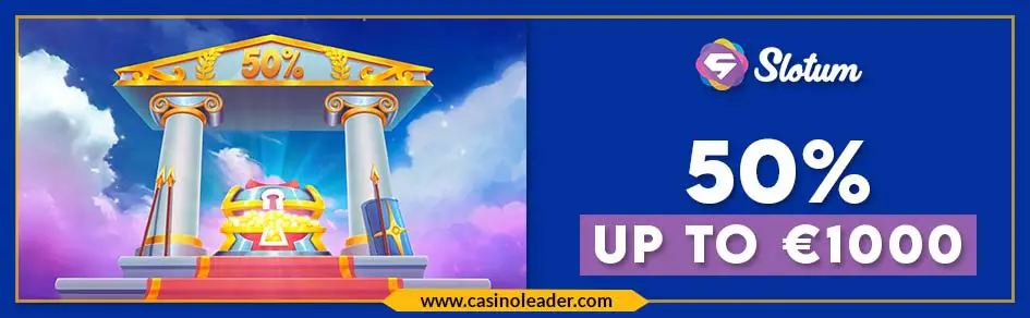 Slotum Casino €1000 Second Deposit High Roller Bonus