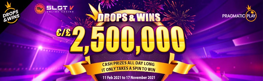 SlotV Casino Daily Drops & Win Cash Prizes