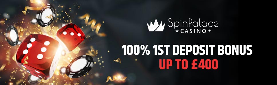 Spin Casino First Deposit 100% Match Bonus up to £400