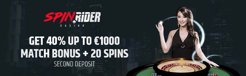 Spin Rider Casino Second Deposit Offer