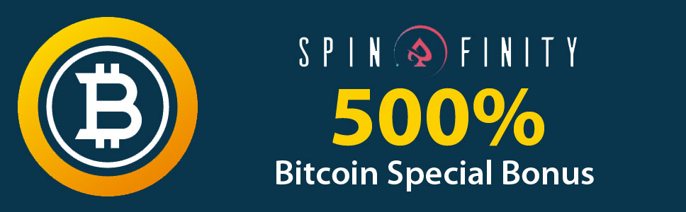 Spinfinity Casino Bitcoin Special bonus