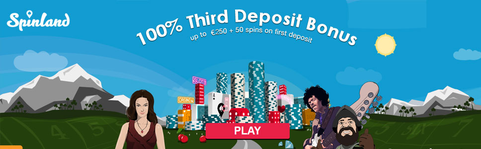 Spinland Casino Third Deposit Offer 