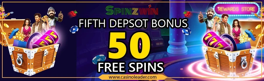 Spinzwin Casino 50 Free Spins Fifth Deposit Bonus Spinzwin Casino 50 Free Spins Fifth Deposit Bonus