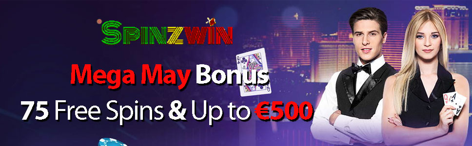 SpinzWin Casino Mega May Bonus