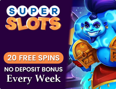 Super Slots Casino 20 No Deposit Free Spins Bonus