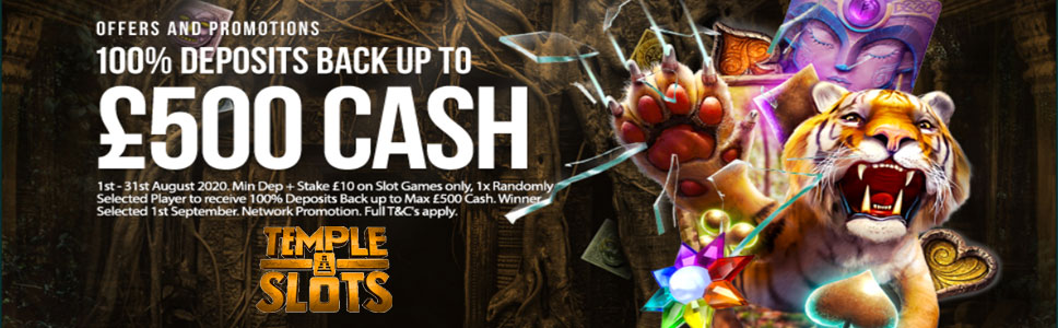Temple Slots Casino Cashback Bonus 