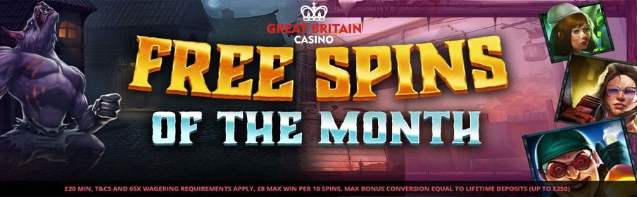Great Britain Casino Monthly Bonus
