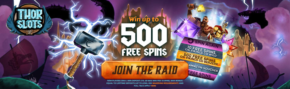 Thor Slots Casino Free Spins of the Month 