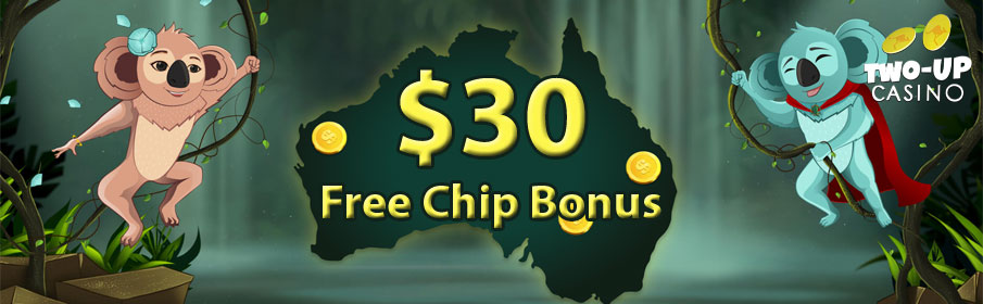 Two Up Casino Free Chip Bonus