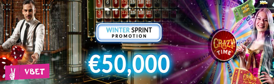 Vbet Casino €50,000 Winter Sprint Cash Prize Bonus