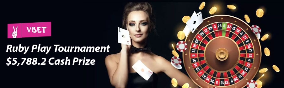 Vbet Casino Ruby Play $5,788.2 Cash Prize Live Tournament