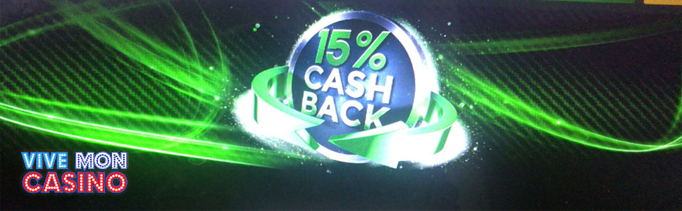 Vive Mon Casino 15% Weekly Loyalty Cashback Bonus